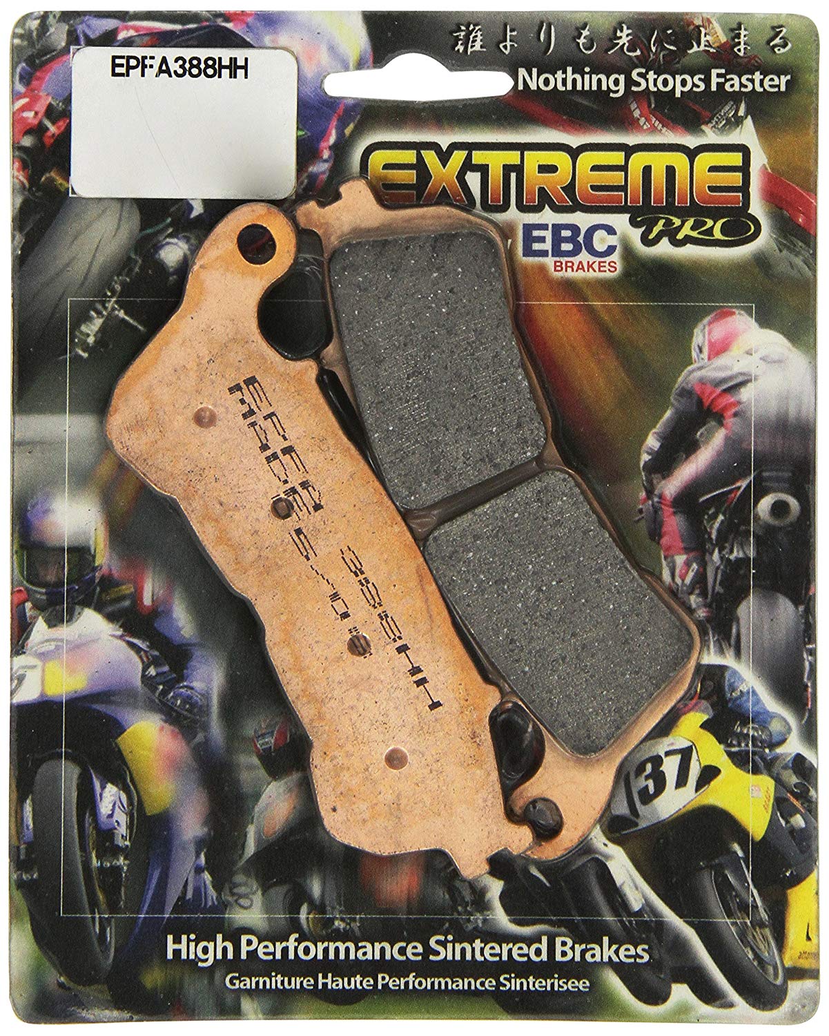 EBC Brakes EPFA Sintered Fast Street and Trackday Pads Front - EPFA388HH EBC Brakes EPFA Sintered Fast Street and Trackday Pads Front - EPFA388HH